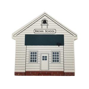 Cat's Meow Village Brown School 1991 Ohio Amish Series